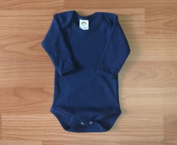 Body Manga Longa Azul Marinho