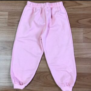 Calça moletom rosa bebê