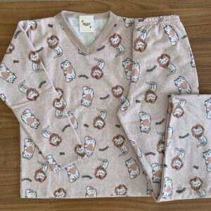 Pijama Inverno Gatinha - Tamanho 12