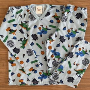 Pijama Inverno Dino - Tamanho 12