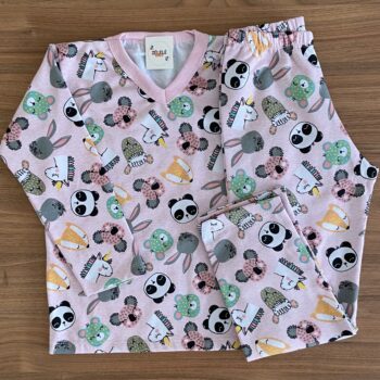 Pijama Inverno Safari - Tamanho 8