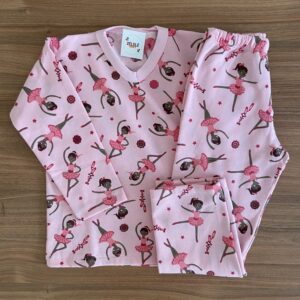 Pijama Inverno Bailarina - Tamanho 6