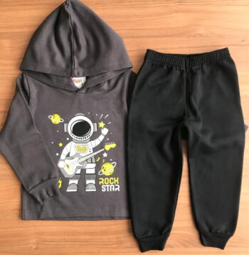 Conjunto - Astronauta Cinza