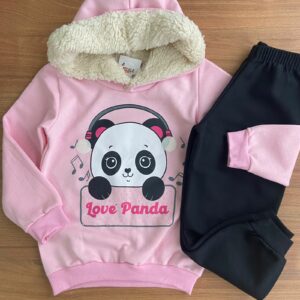 Conjunto - Panda Rosa