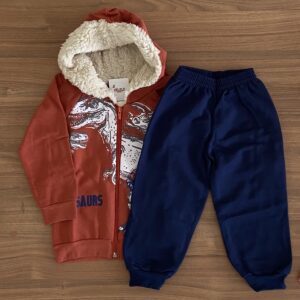 Conjunto - Dino Marrom