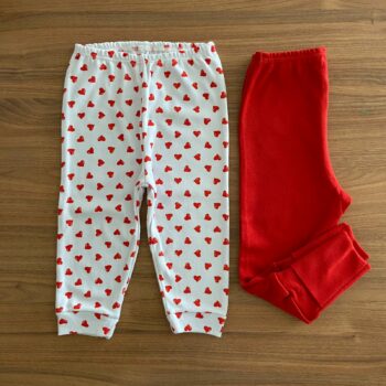 Kit 2 Calça/Mijão - Coração