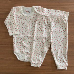 Conjunto -  Floral Vermelho